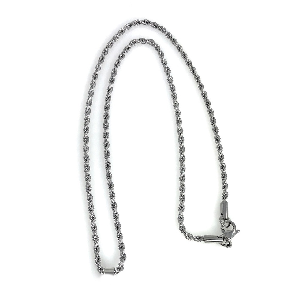 Snap Charm Pendant Includes 20 mm Heart Snap and 18" Stainless Steel Chain - Picture 3 of 4